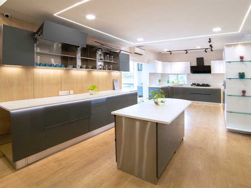 Island Kitchen Design — Stainless Steel modular kitchen by Jumbo SS Kitchens